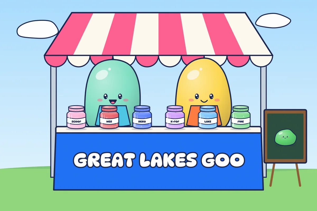 Great Lakes Goo market booth